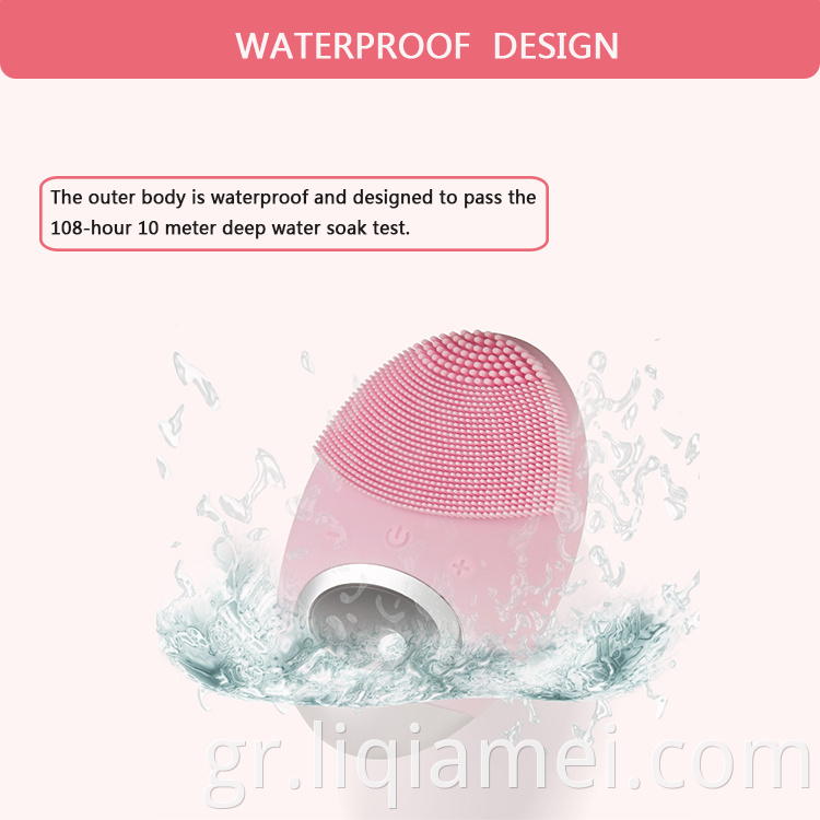 Waterproof And Rechargeable Facial Cleansing Brush